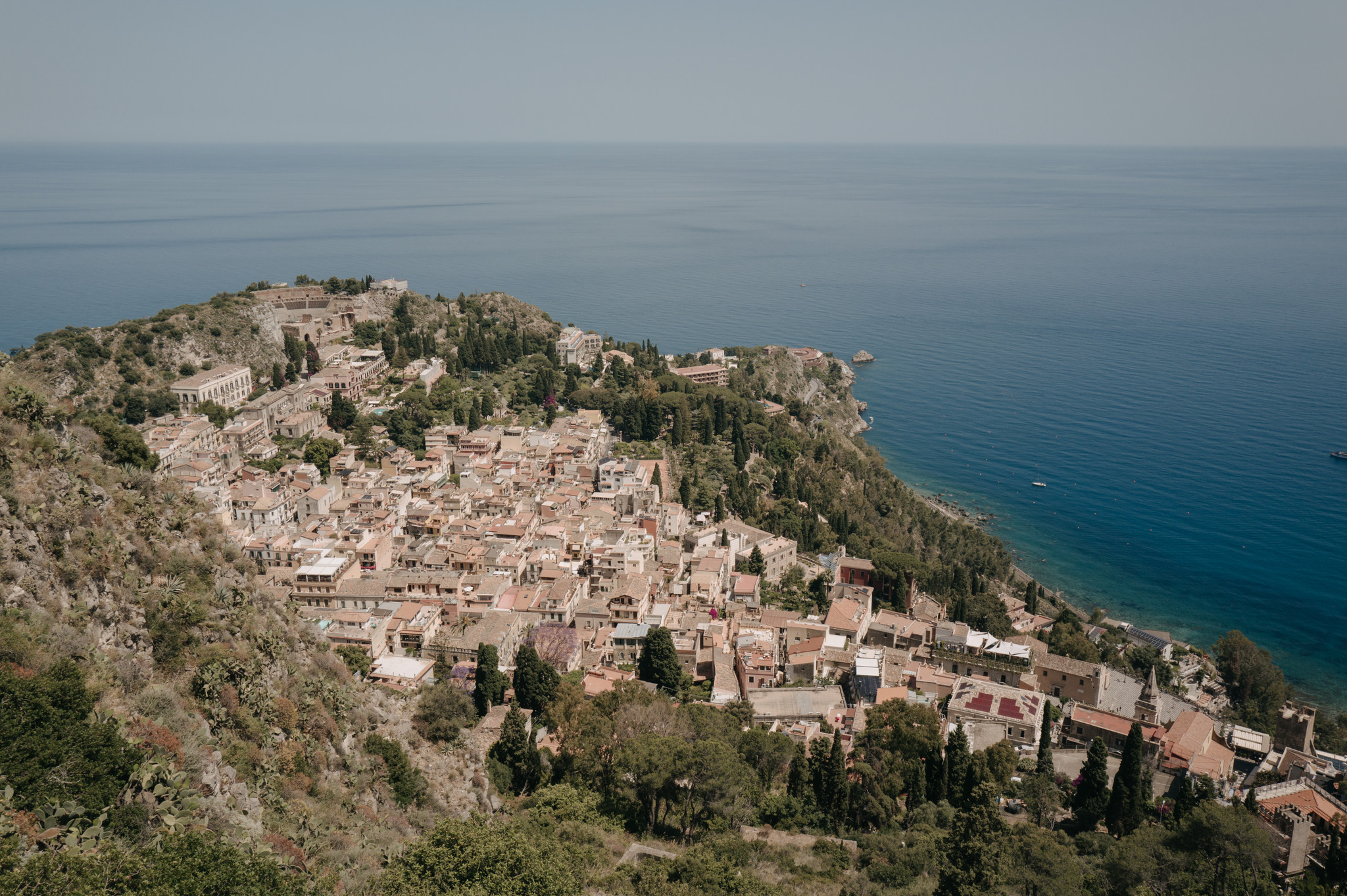 Taormina seen from above