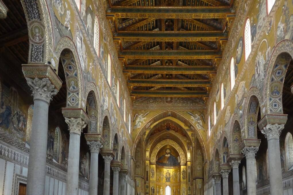 Byzantine-mosaics-inside-the- cathedral-of-Monreale