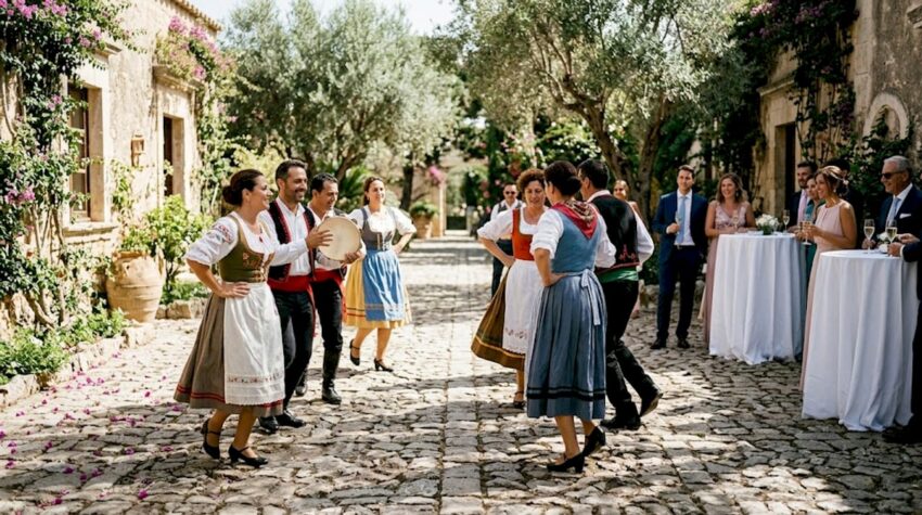 Sicilian dancing: authentic traditions for luxury weddings