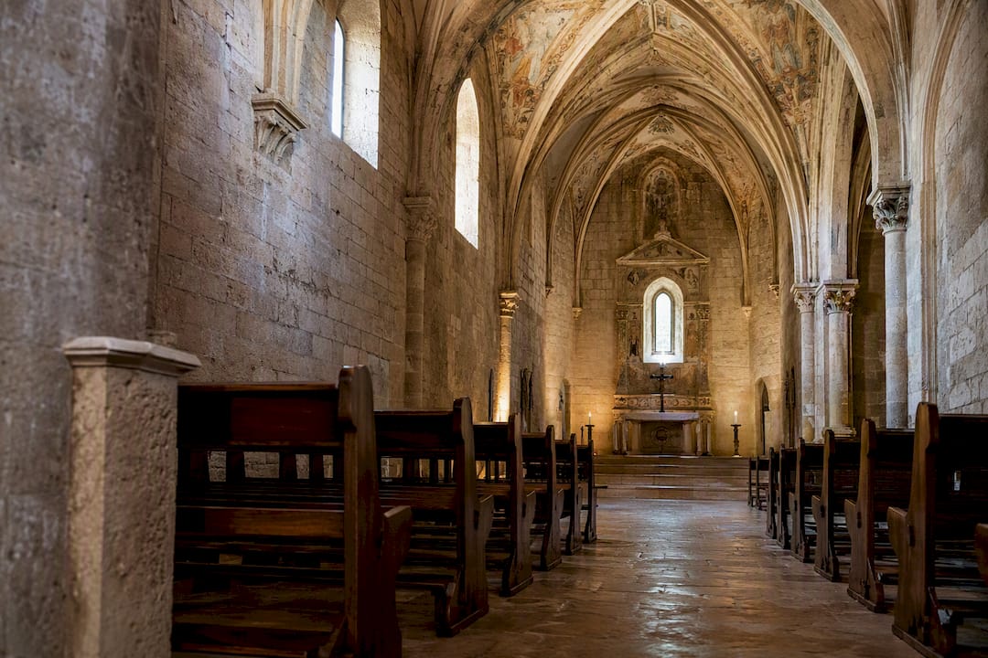 Gothic interior of San Nicola church